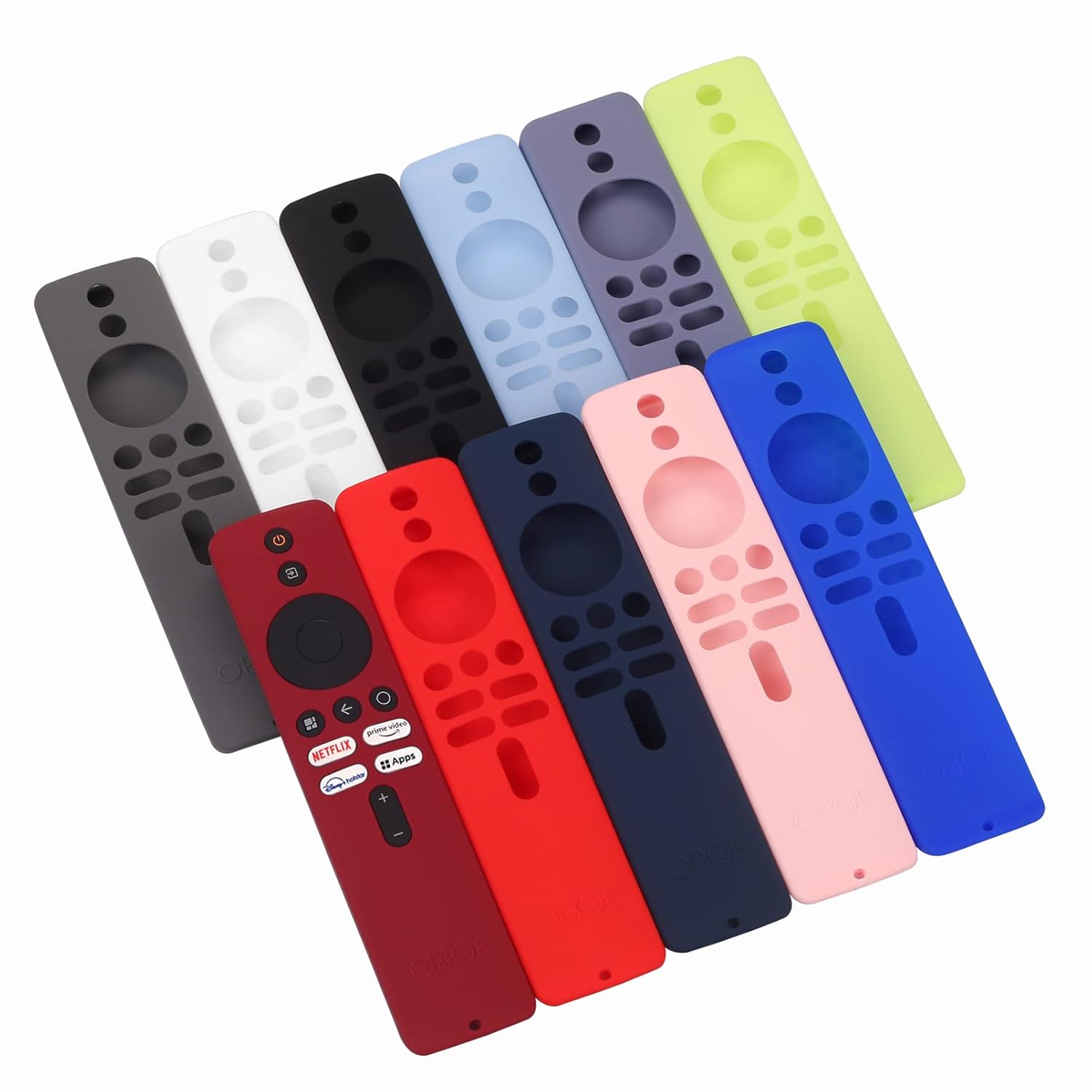 Glow in Dark Green Oboe Silicone TV Remote Cover for Redmi 43 inch Ultra and Xiaomi OLED 55 inch Remotes - Image 6