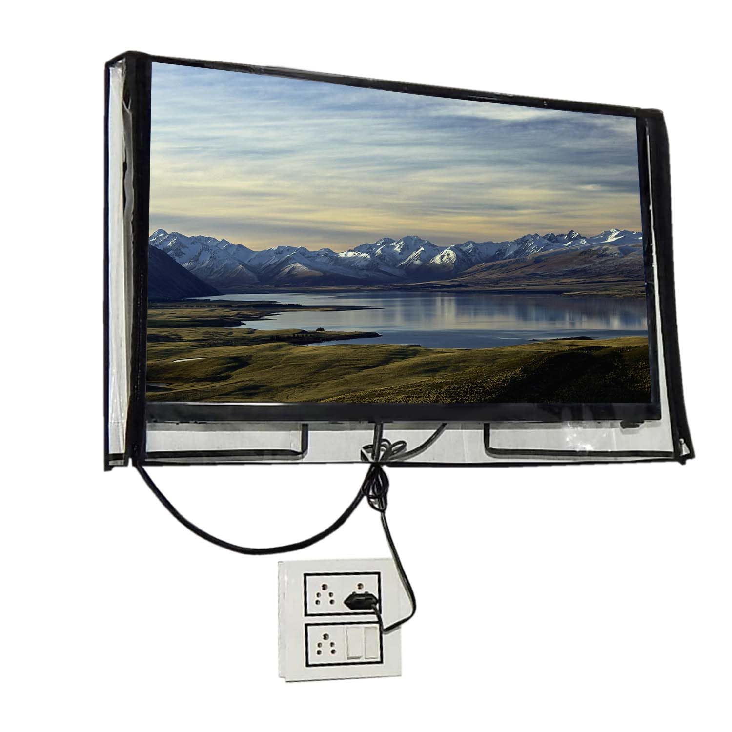 Great Fashion 2 Layer Dustproof Smart LED LCD TV Cover for 24 Inch TVs Clear Medium