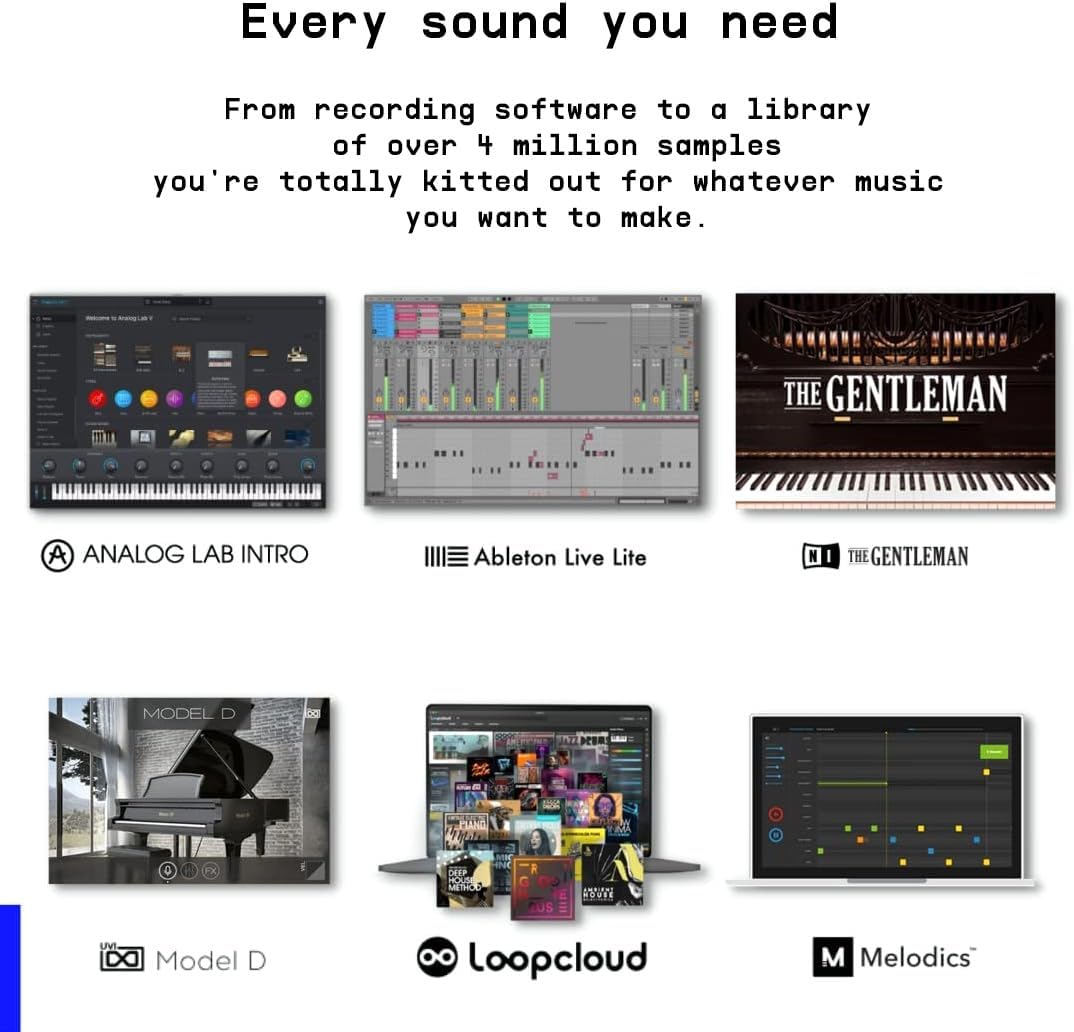 Arturia MiniLab 3 White Universal MIDI Controller 25-Key with Software Package - Image 4