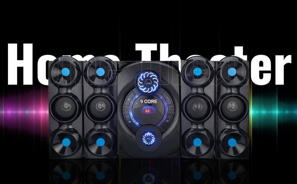 The Jumbo Smart Home Theater has a Black Ac-3 Surround Sound Remote Control