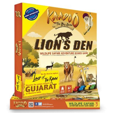 KAADOO Big Game Lion's Den Educational Adventure Safari Board Game for Kids 6+ 2-4 Players