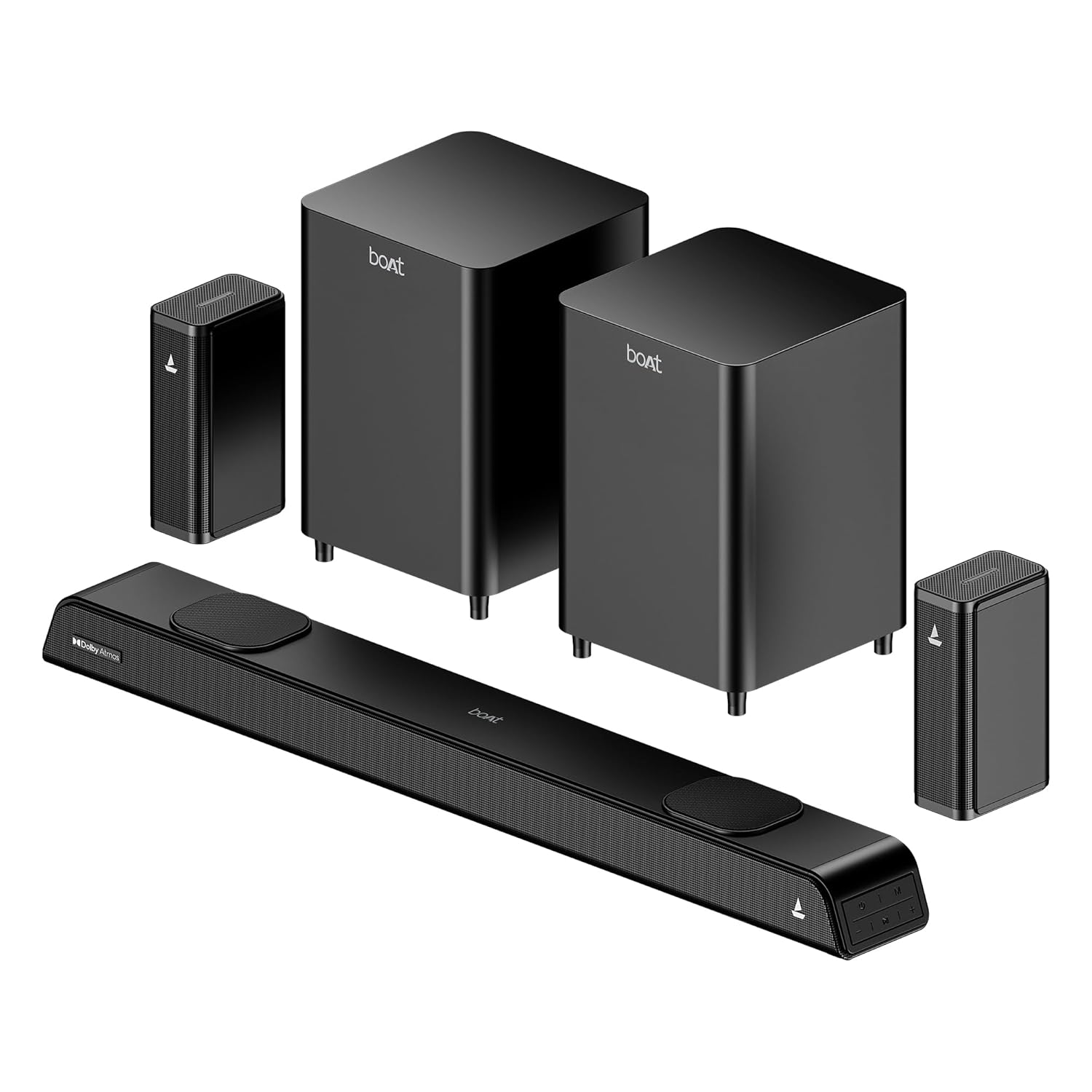 boAt Aavante 5.2.4 Prime 6250DA Dolby Atmos 625W 5.2.4CH Bluetooth Soundbar Premium Black