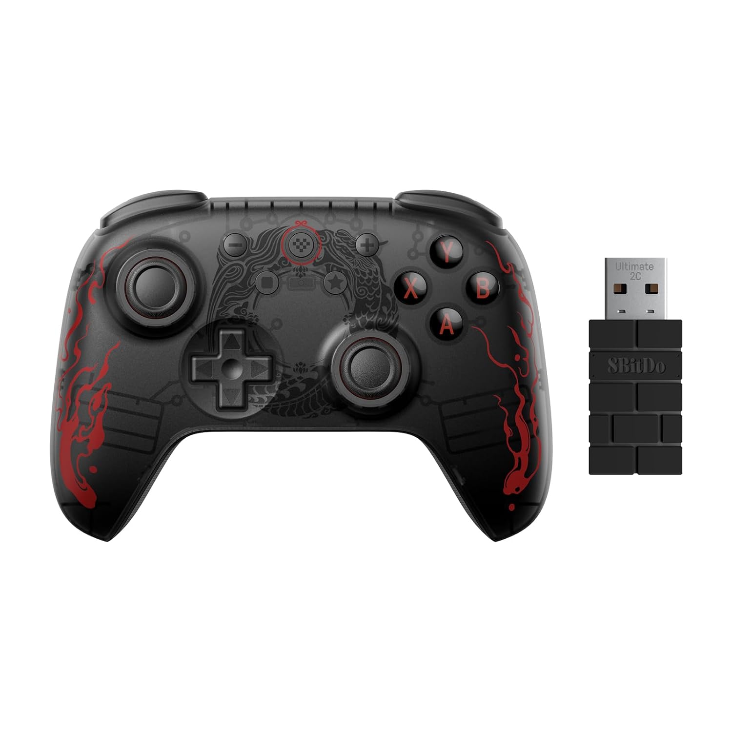 8BitDo Ultimate 2C Wireless Controller for PC Android Black Myth Wukong - Hall Joysticks Triggers