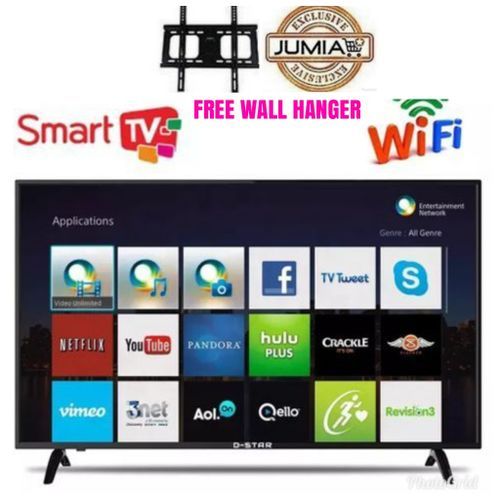 43” FRAMELESS Smart TV+Netflix,Youtube +WALL HANGER