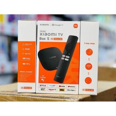 Mi TV Box S (3nd Gen) 4K Ultra HD Google TV Assistant Ip Set Top Box Smart TV Box, 32GB Android, Google Assistant, Chromecast – Black