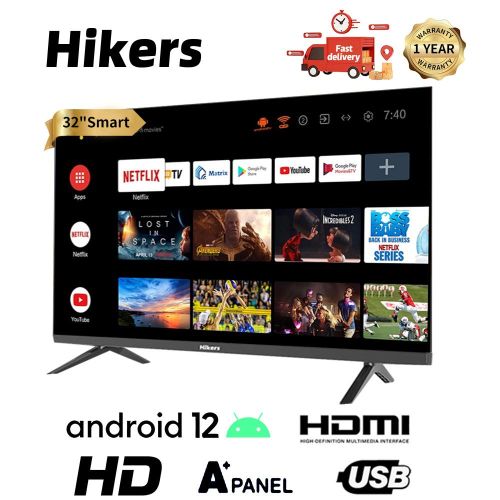 32” Frameless Android Smart HD LED TV – Black + 1 Year Warranty