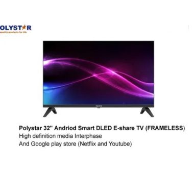 32″ Inches Android HD Frameless Smart TV With Netflix –
