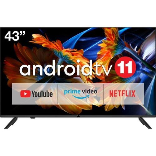 Matex, 43” Inches FRAMELESS Smart TV+Netflix,Youtube +WALL HANGER