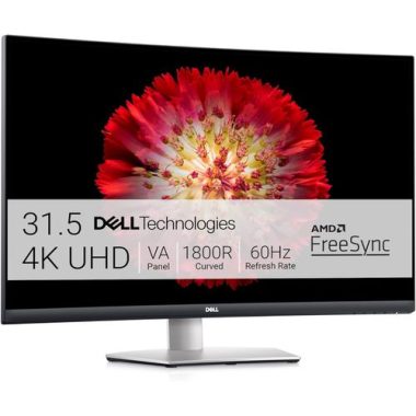 S3221qs 32-inch Curved 4k (3840 X 2160) At 60 Hz Uhd Ultra-thin Monitor – Built In Speaker