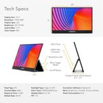 Sidetrak Solo Pro 13” Touchscreen Portable Monitor For Laptop – 1080p 2