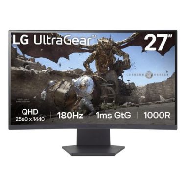 27” UltraGear™ QHD, 1ms (GtG) Curved Gaming Monitor