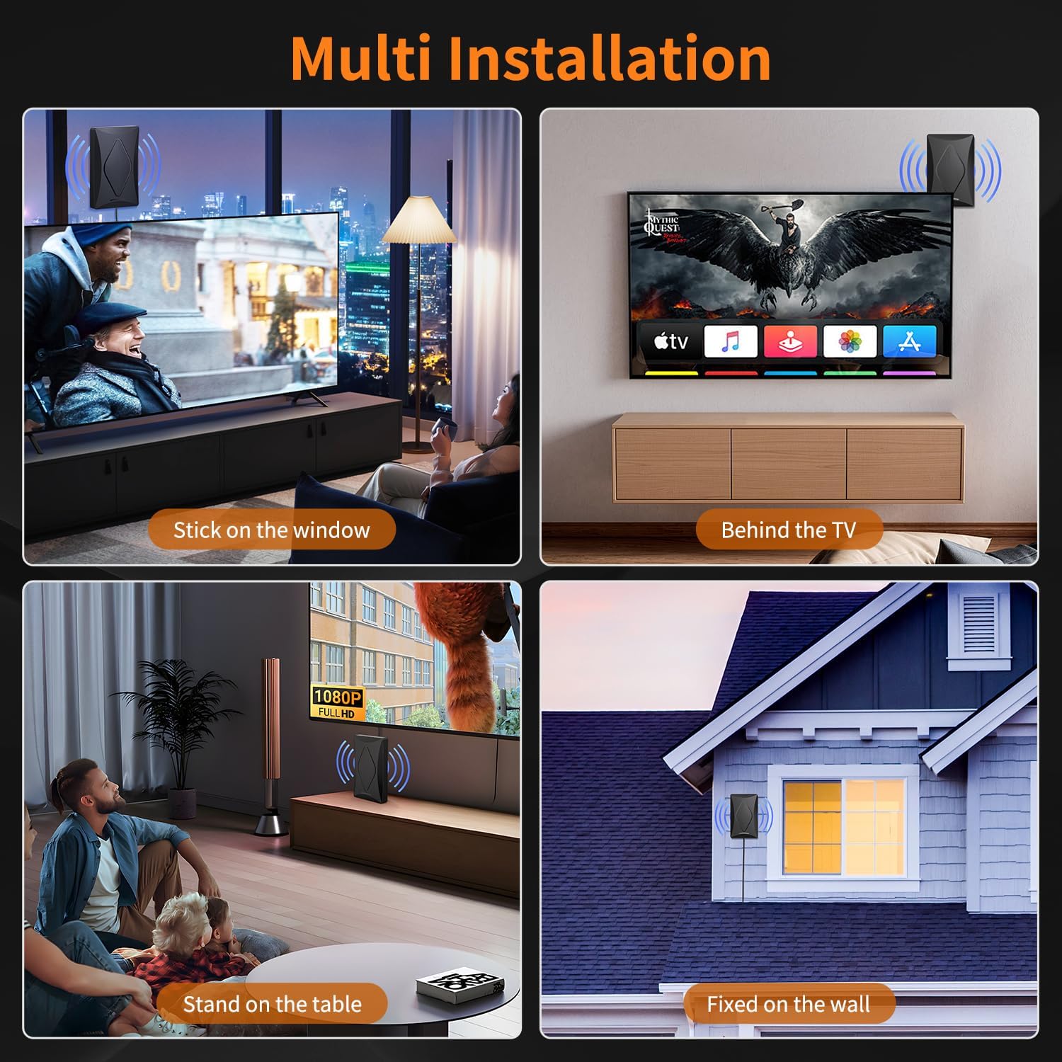 2024 Long Range 4K 1080p HD Smart TV Antenna with Signal Booster Amplifier - Image 6