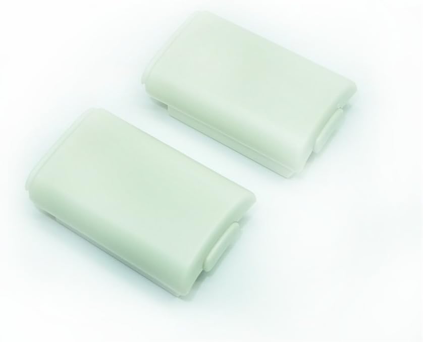 New 2-Pack White Battery Covers for Xbox 360 Wireless Controllers - Image 2