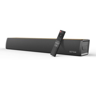 3nh 38-Inch 80W Wired Bluetooth Sound Bar Home Theater Speaker System Dual Connection