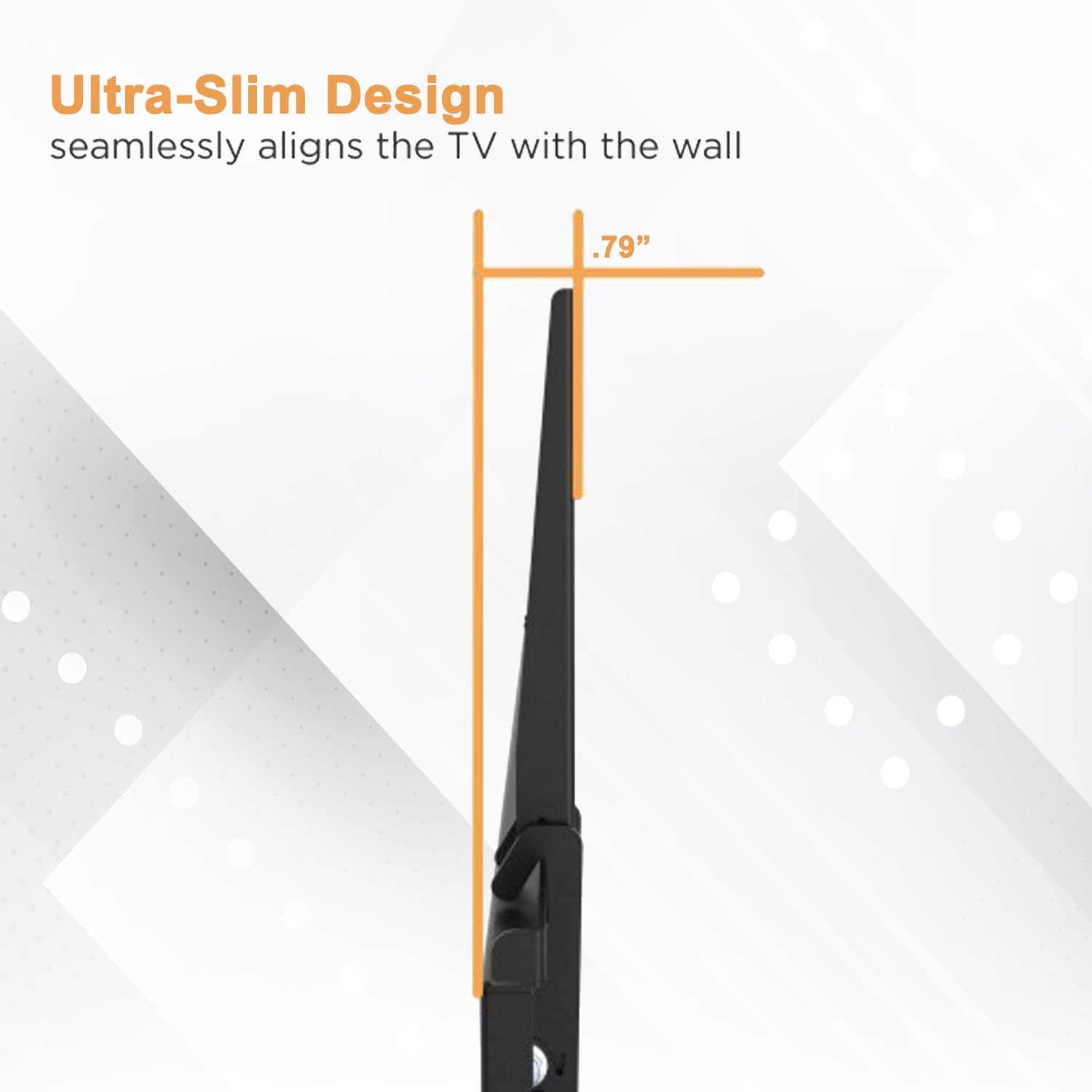 Ultra Slim 1.7 Inch Low Profile Tilt TV Wall Mount for Sony 98" BRAVIA XR X90L 4K HDR Google TV - Image 2