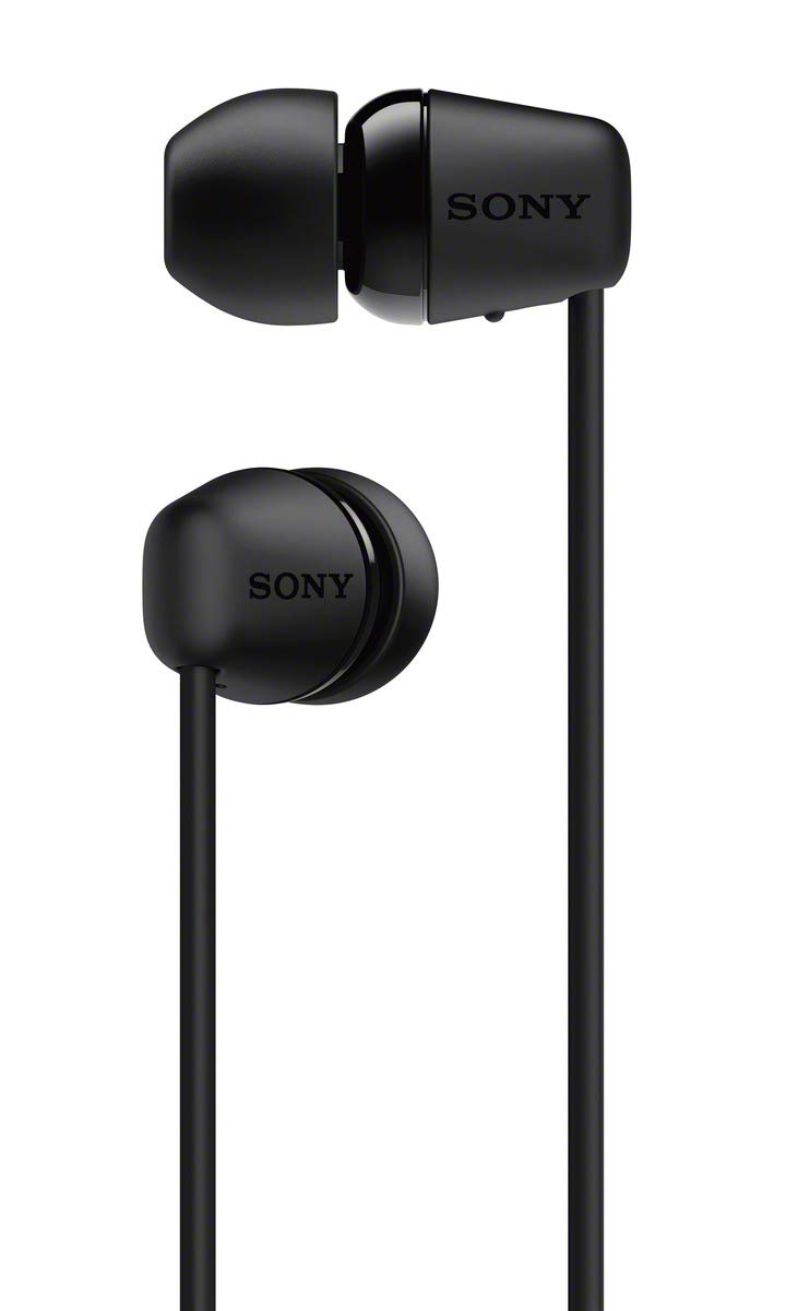 Sony WI-C200 Black Wireless Bluetooth Headphones 12 Hour Battery Life - Image 2