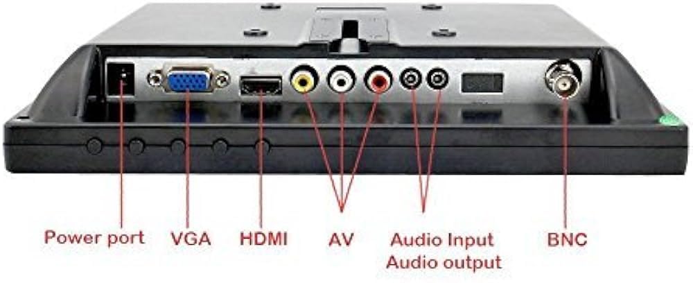 16.9 Inch Full HD LED TV 1080P Portable with USB and VGA Port - Black - Image 2