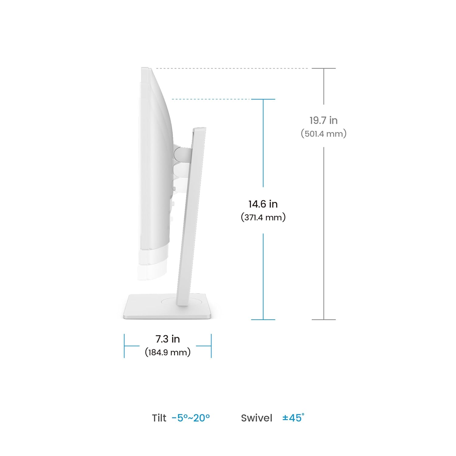 BenQ GW2486TC 24 Inch IPS 100Hz Full HD White Coding Monitor with USB-C 65W PD - Image 13