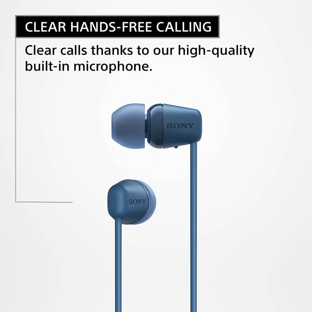 Sony WI-C100 Black Wireless In-Ear Bluetooth Headphones 25hr Battery - Image 5