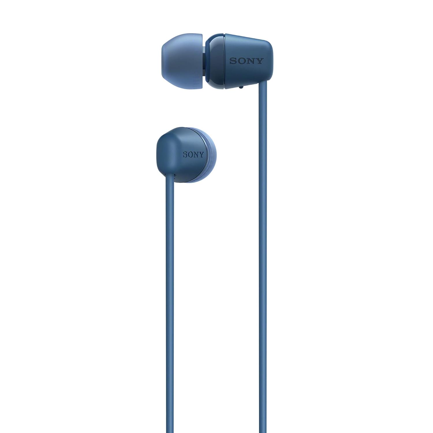 Sony WI-C100 Wireless In-Ear Bluetooth Headphones Blue 25 Hour Battery Customizable EQ - Image 2