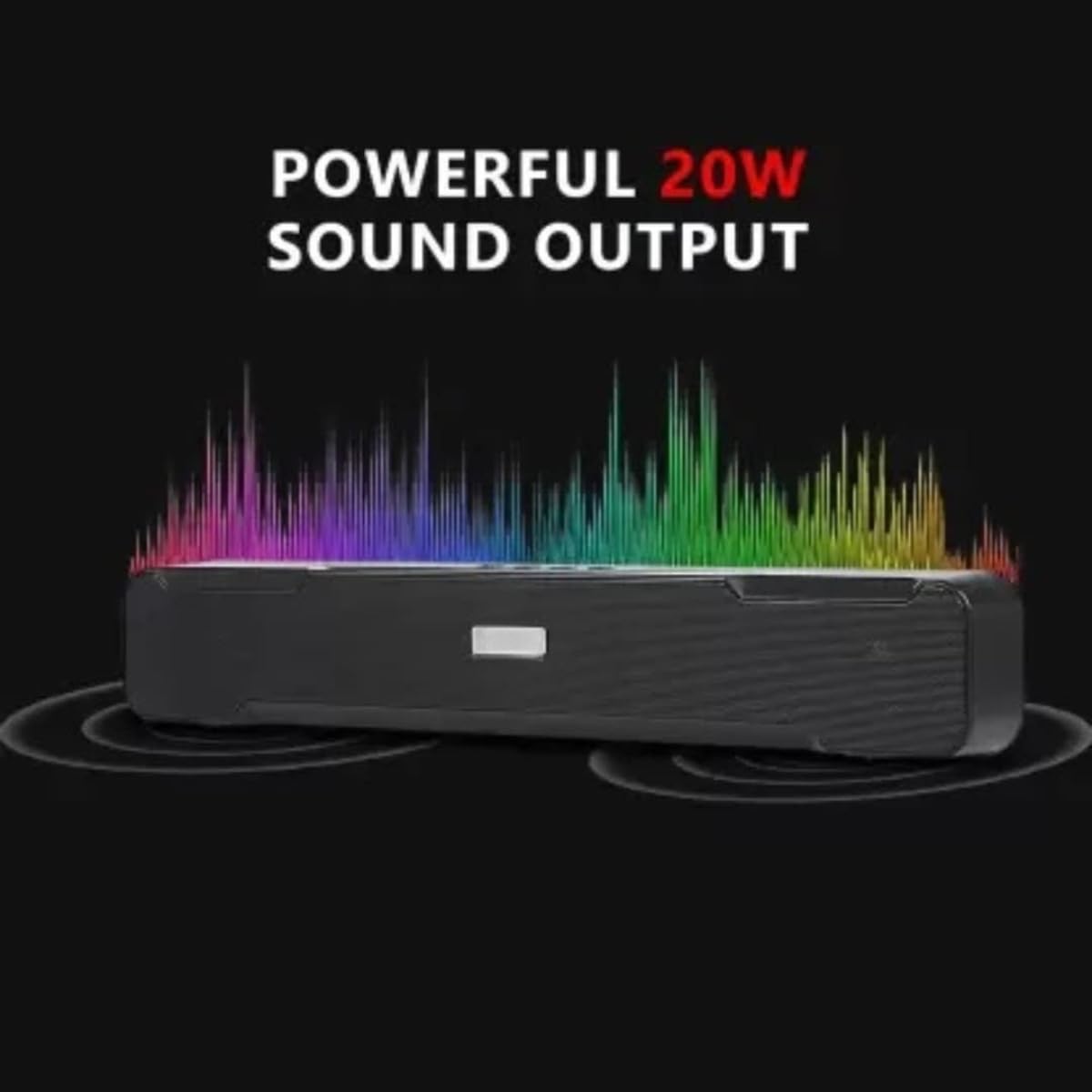 GADGETSWEAR Portable Bluetooth Soundbar 15W Stereo Audio USB AUX Wireless Home Theater Speaker for TV PC Smartphones - Image 6