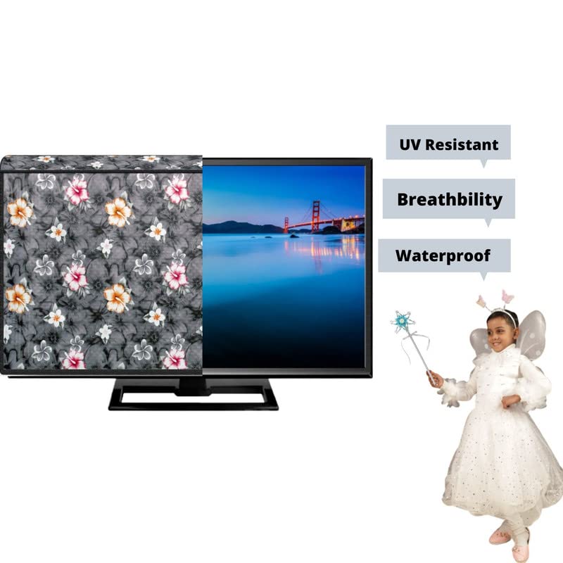 Durable 40-Inch LED/LCD TV Protector Cover Multicolor Print with High-Quality Zip Lock - Image 2