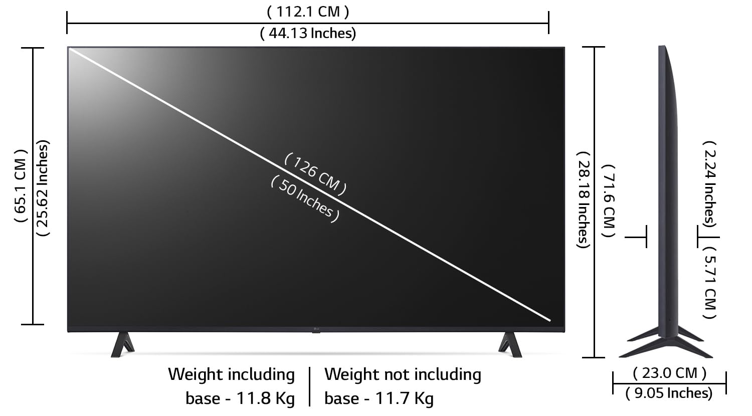LG 50UR75006LC 50 Inch UR75 Series 4K Ultra HD Smart LED TV - Image 6