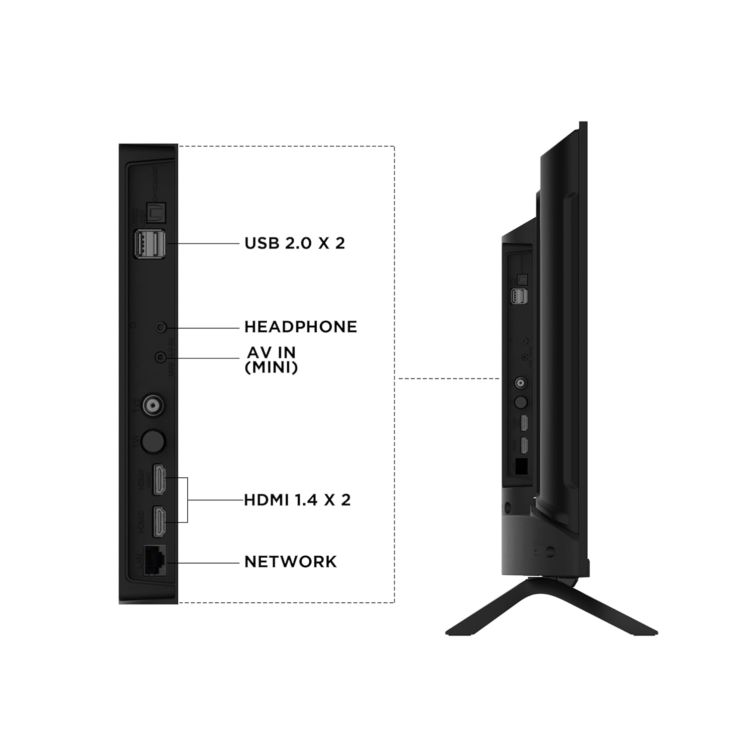 Acer 32 Inch HD Ready Smart Google LED TV Black AR32GT2841HDFL - Image 7