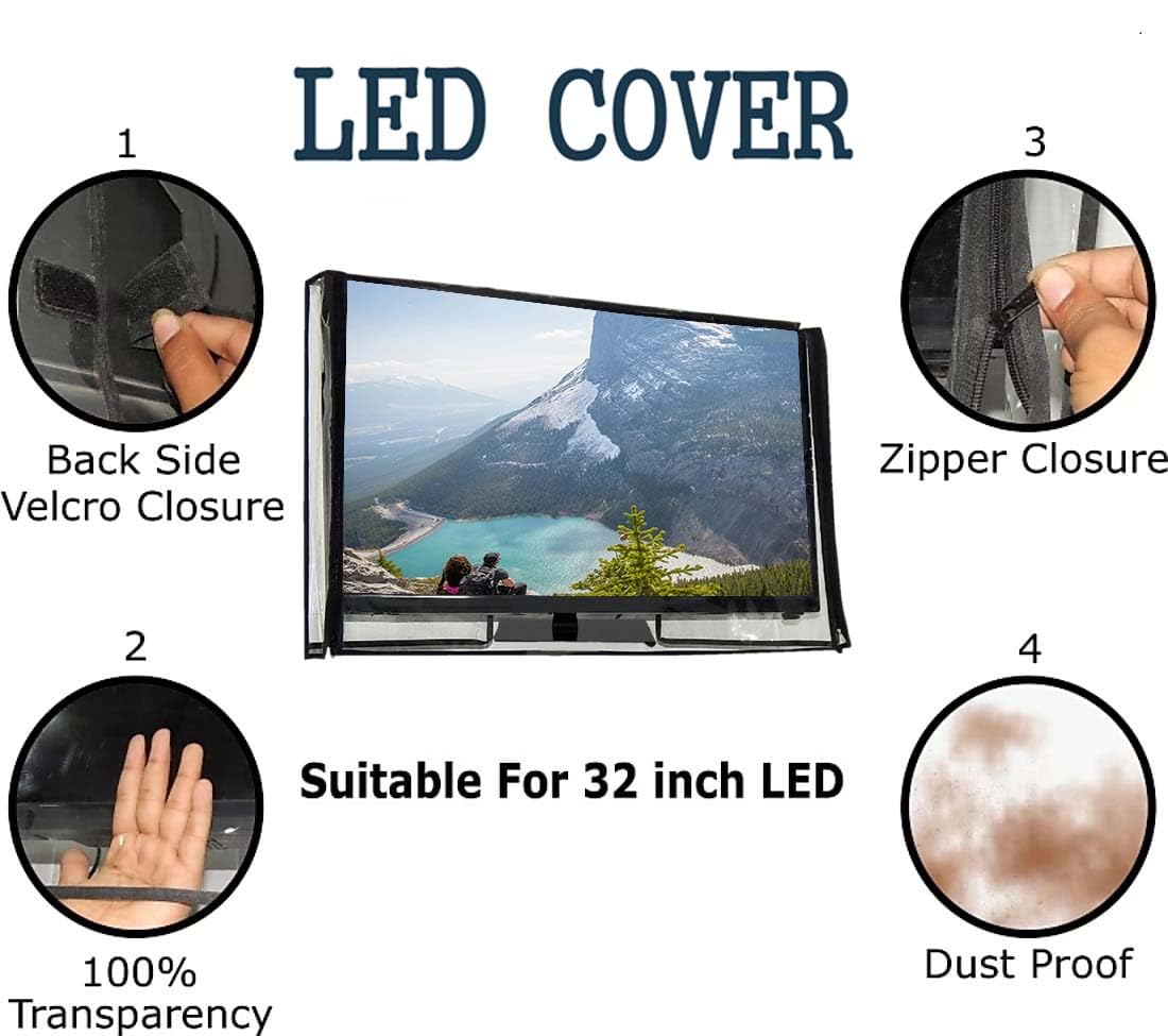 Great Fashion 24 Inch Smart LED LCD TV Cover Dustproof Protection Clear - Image 4