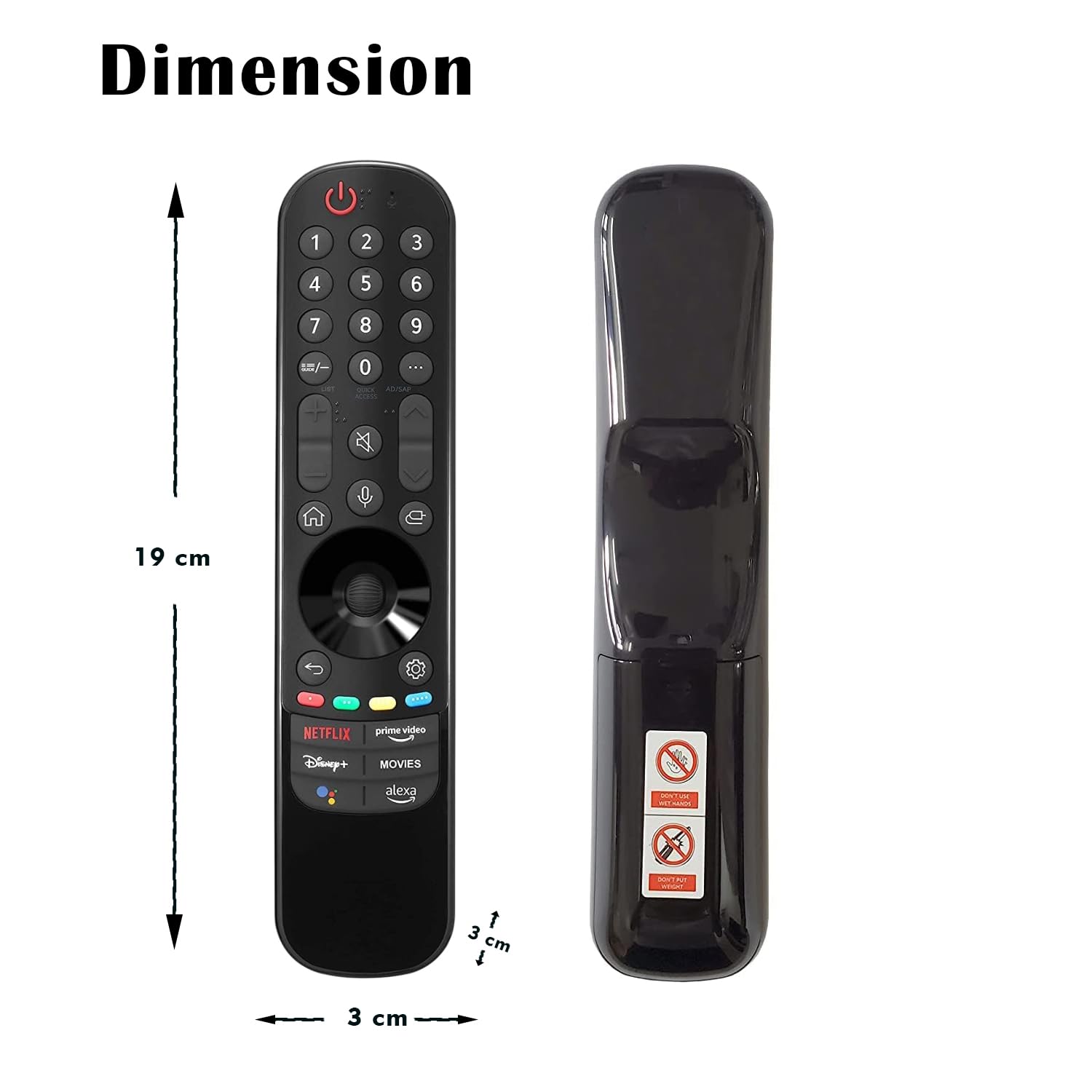 Voltonix MR22GA Replacement LG Magic Remote with Pointer and Voice Control - Image 2