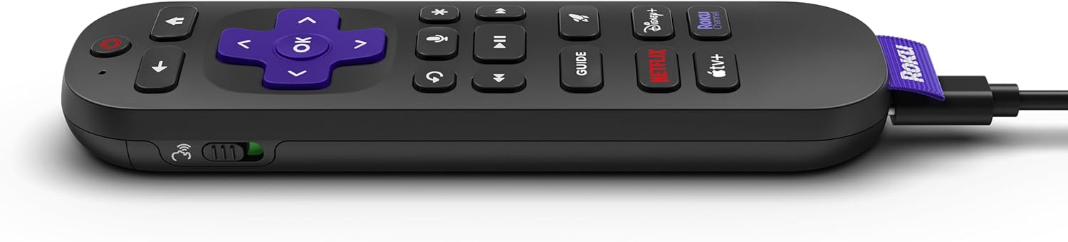 Rechargeable Roku Voice Remote Pro 2nd Edition with Backlit Buttons and Lost Remote Finder - Image 5