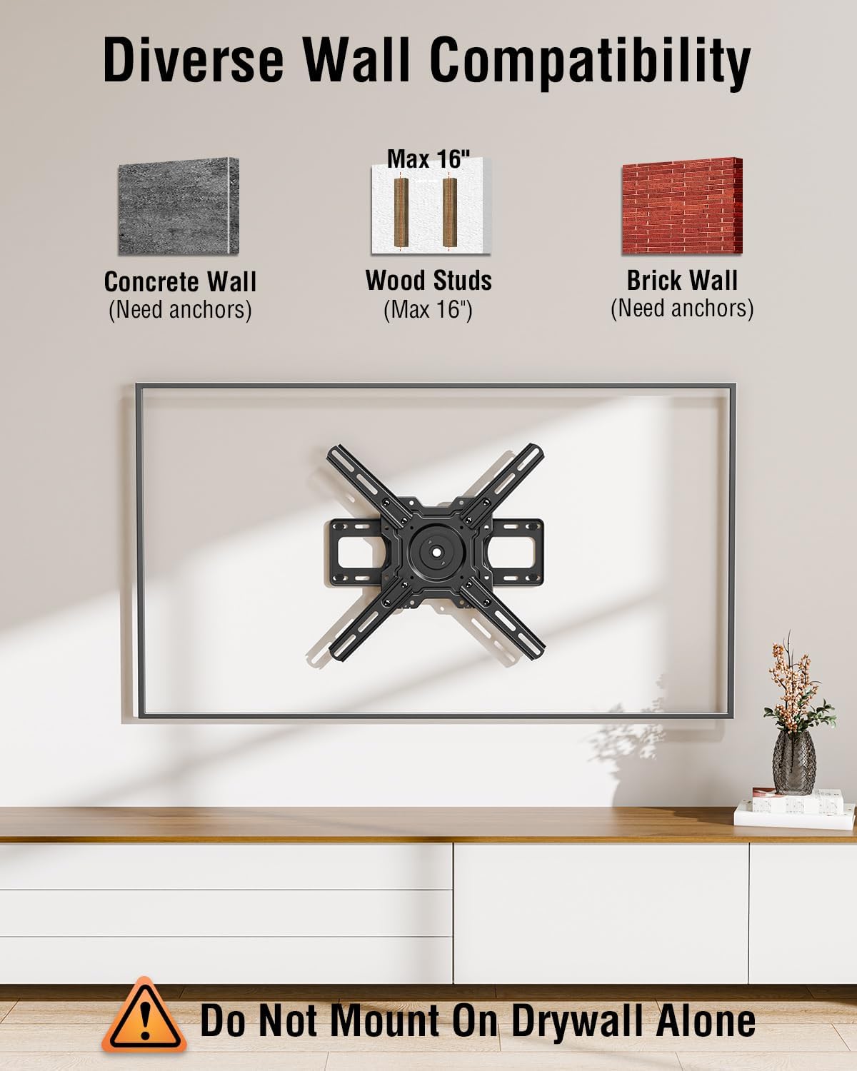 ELIVED Ultra Slim 1.1" Low Profile TV Mount for Samsung Frame/Neo QLED 8K/4K, 88 lbs. Capacity - Image 7