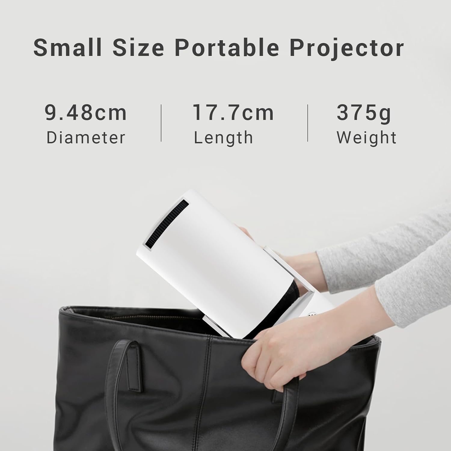 Portable WiFi Bluetooth Mini Projector 4K 1080P Support 180° Rotatable Mouse Control for 40-200" Smart Outdoor Home Viewing - Image 2