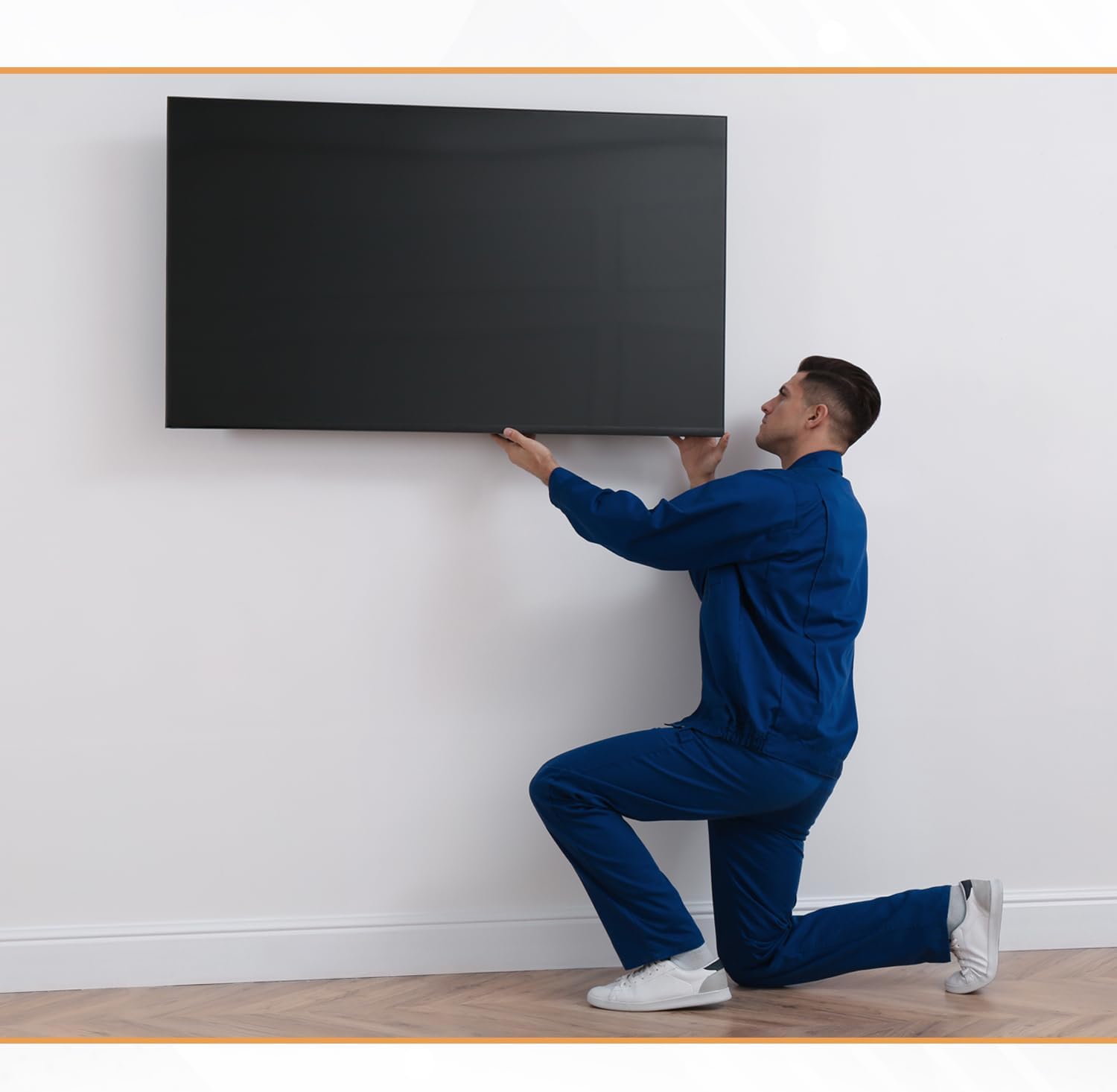 Ultra Slim 1.7 inch Low Profile TV Wall Mount Bracket 12 Degree Tilt for 65 inch Samsung WM65B LED Display - Image 4