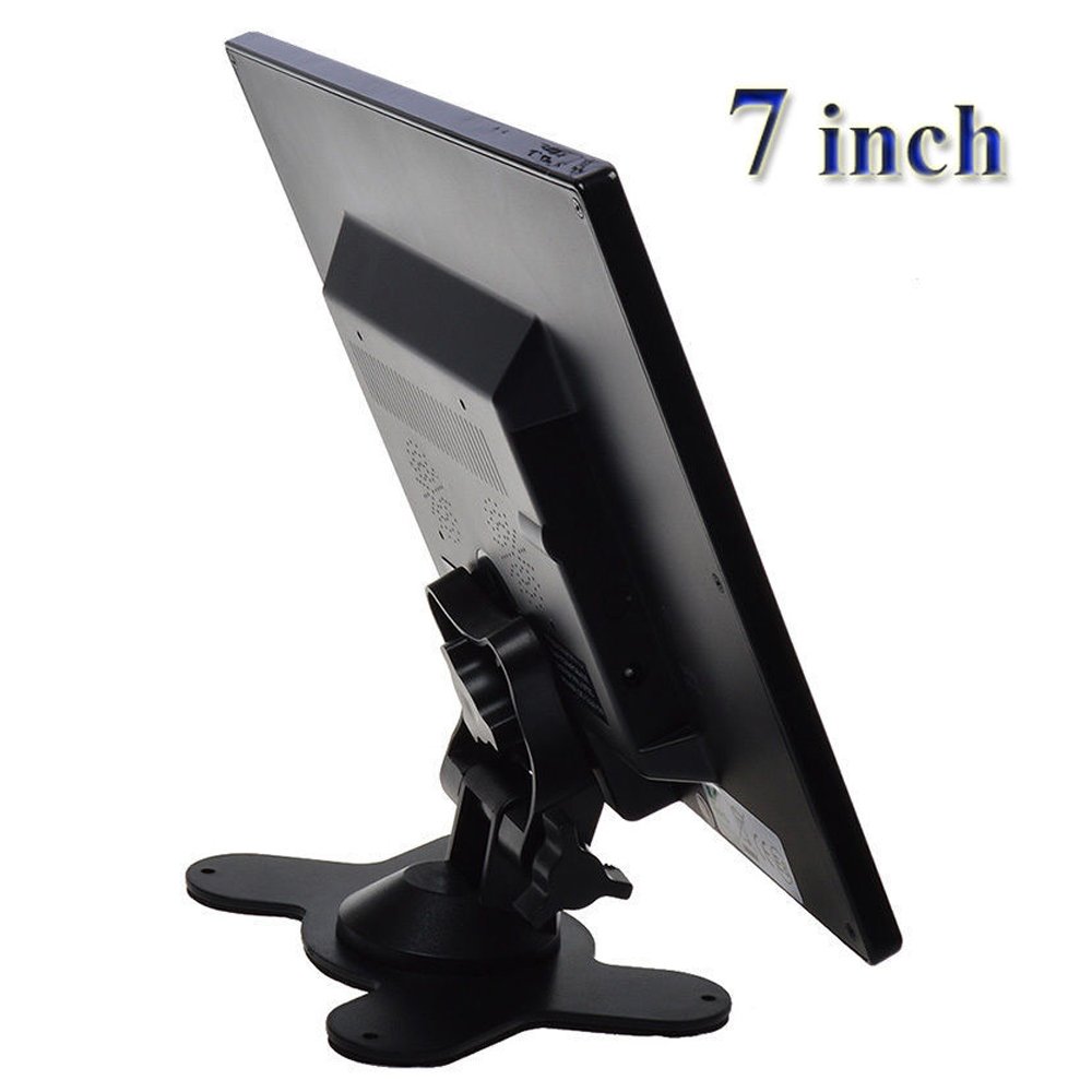 SallyBest 7 Inch Ultra Thin 16:9 HD 800x480 TFT Color Car Rear View Monitor with 2 Video Inputs and HDMI VGA Support - Image 2