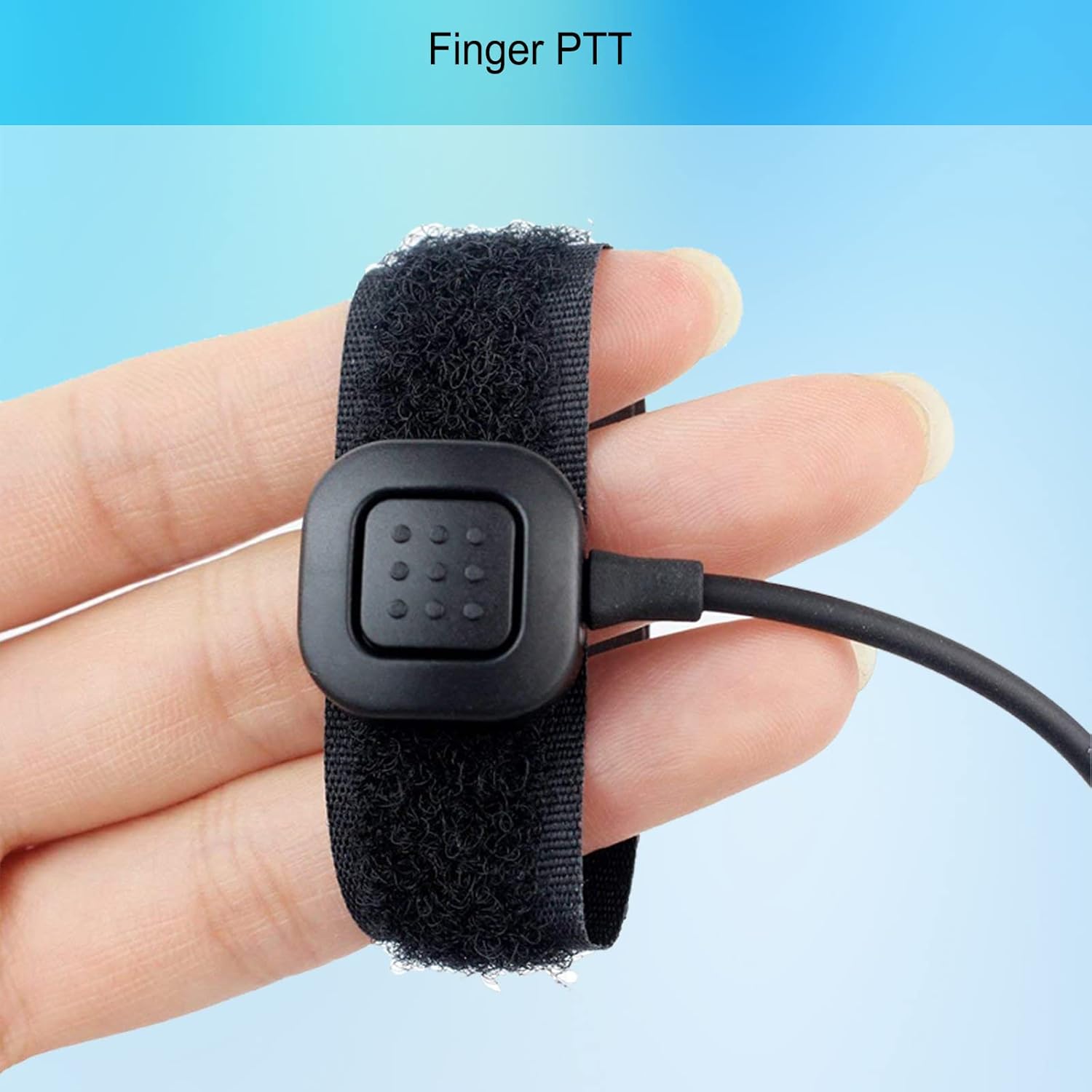 Retevis 2-Pin Throat Mic Earpiece with Finger PTT for H-777 RT22 RT21 RT68 Baofeng UV-5R Radio - Image 3