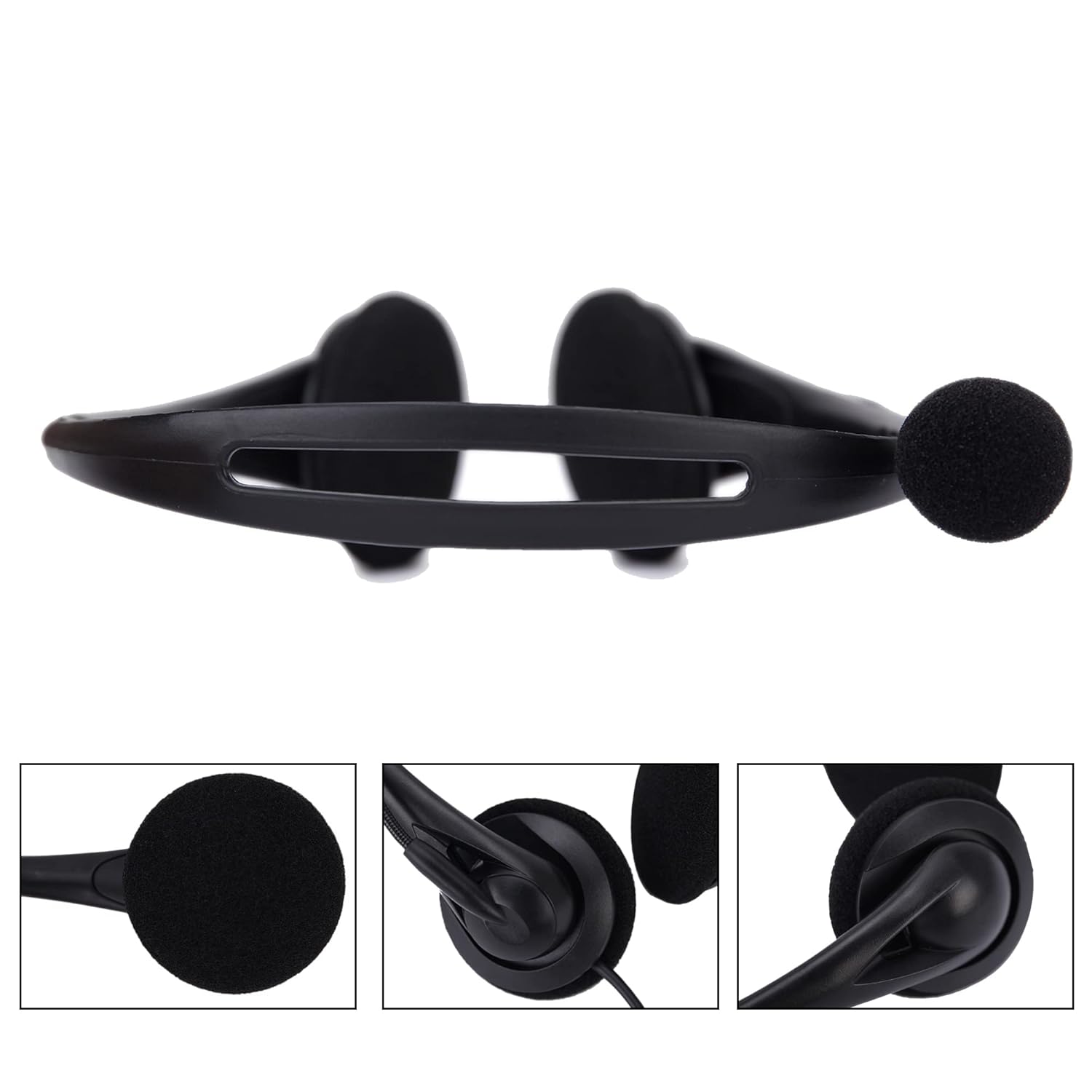 BigPassport USB Wired On-Ear Headphones with Microphone 491 Pro-Tech for Laptops and PCs - Image 4