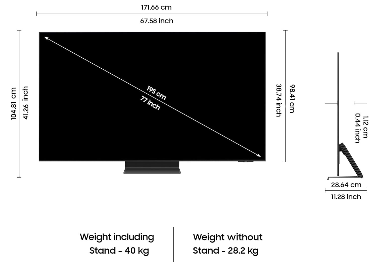 Samsung 77 Inch 4K Smart OLED TV QA77S95DAULXL Graphite Black - Image 5