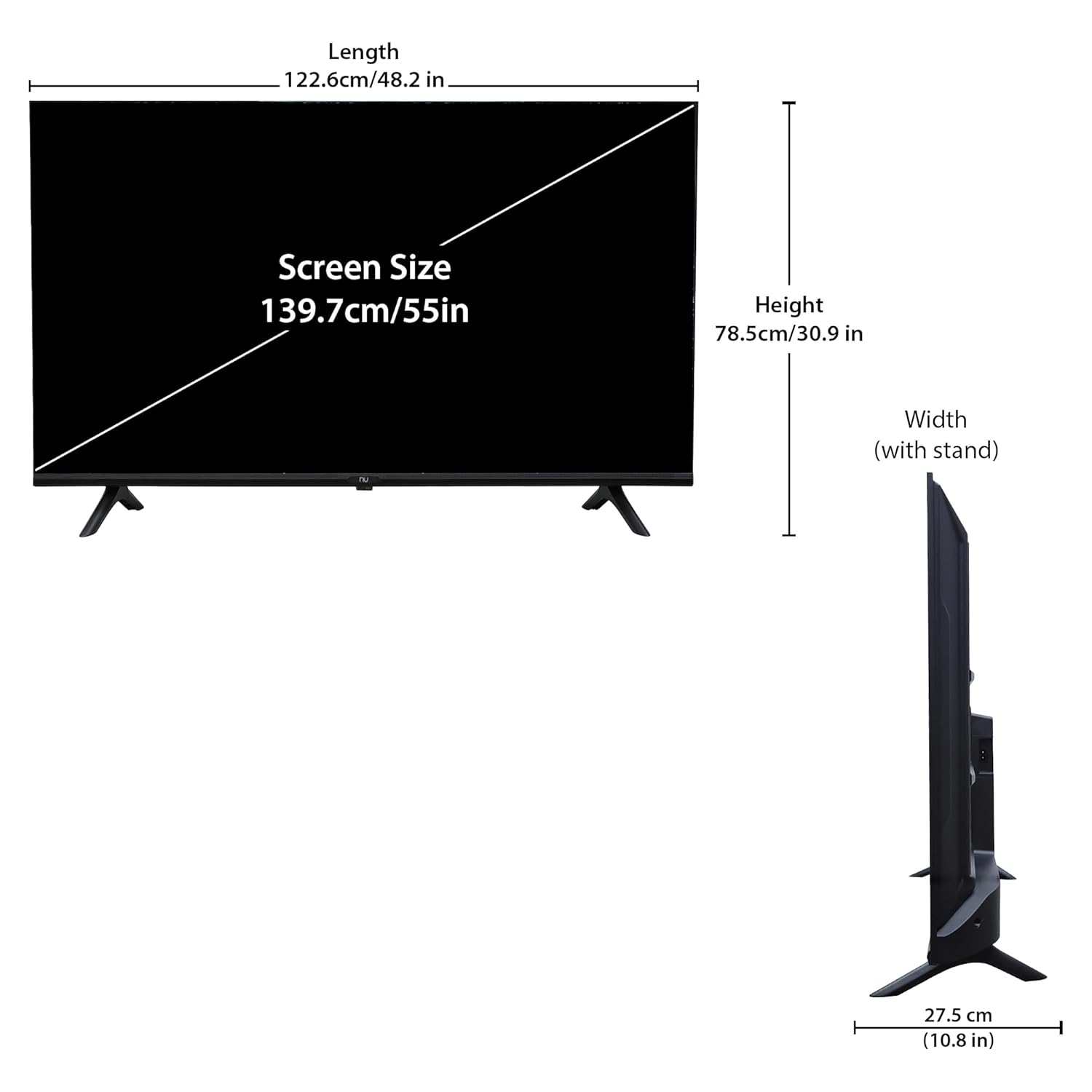 Borderless 2025 Series 55-Inch 4K UHD Smart Google TV LED55UGNX - Image 5