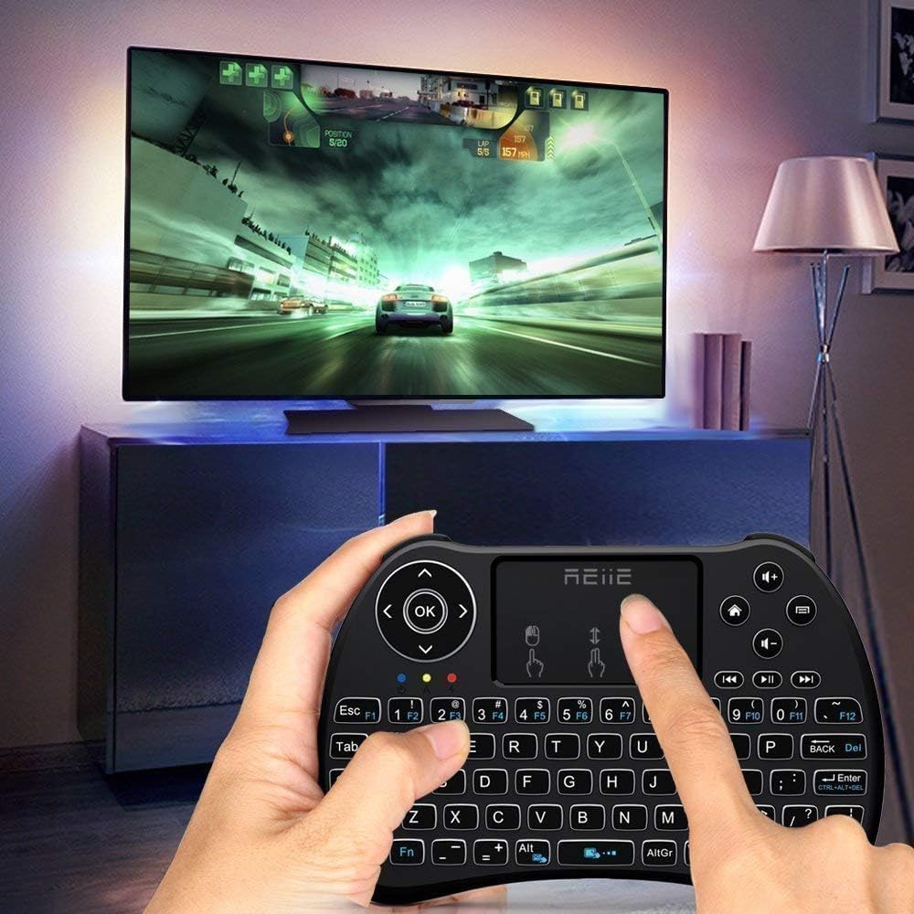 Backlit H9+ Mini Wireless Keyboard 2.4GHz Smart TV Remote with Touchpad for PC Android TV Box - Image 4