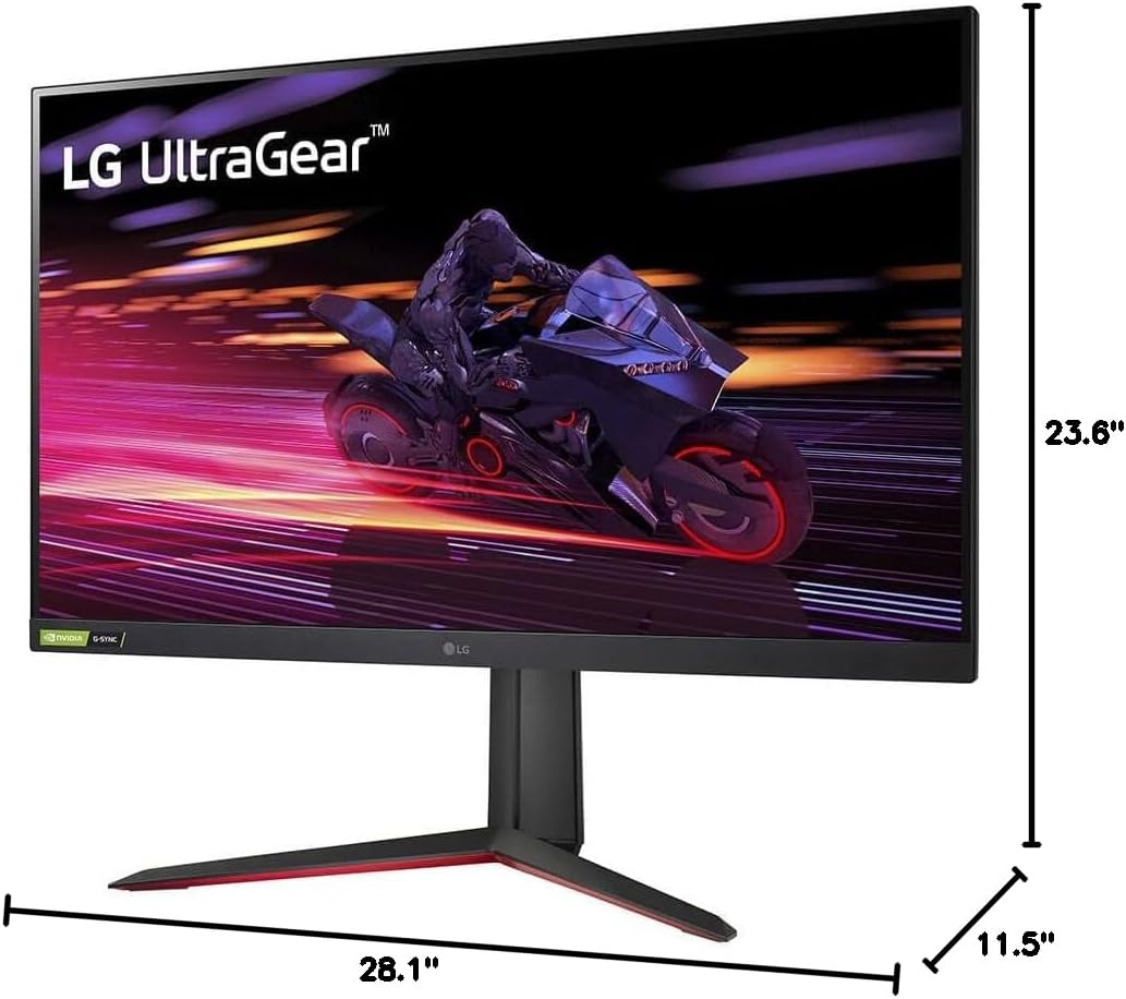 LG 32 Inch QHD IPS Gaming Monitor 165Hz 1ms GtG NVIDIA G-SYNC AMD FreeSync Black - Image 7