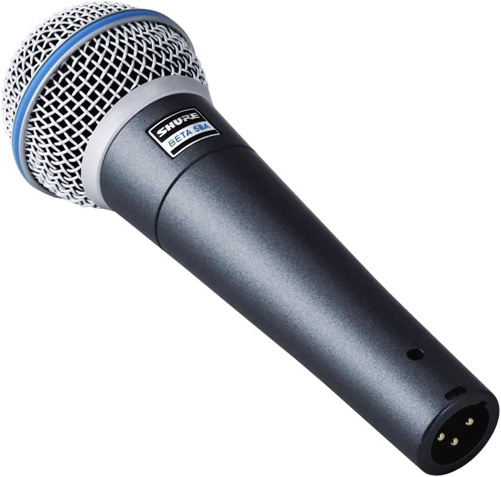 Shure Beta 58A Supercardioid Dynamic Vocal Microphone for Stage Studio with Stand Adapter and Storage Bag - Image 6