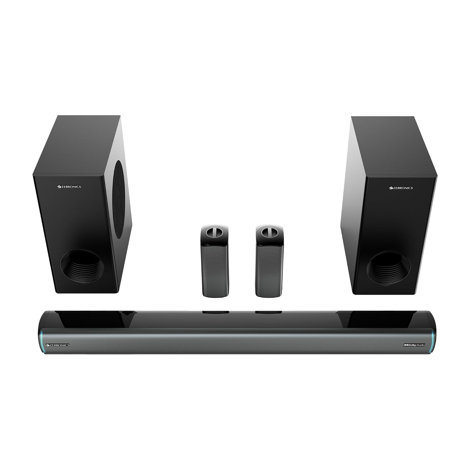 Zebronics Juke Bar 9550 Pro 625W 5.2 Channel Soundbar with Dual Wireless Subwoofer, Silver - Image 9