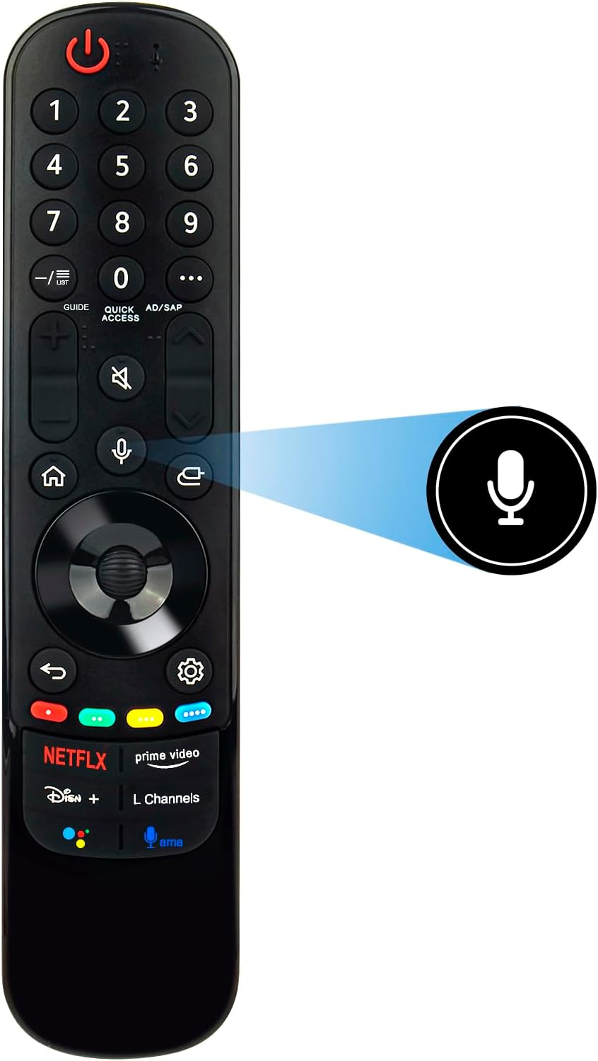 LG NanoCell 4K Smart UHD TV Replacement Voice Magic Remote 2021 Series NANO99 NANO90 NANO85 NANO80 NANO75 - Image 3