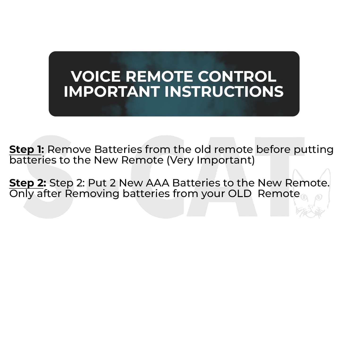 S-CAT Replacement Remote for Sony Bravia Smart TVs with Bluetooth Voice Control - Model RMF-TX500p - Image 3