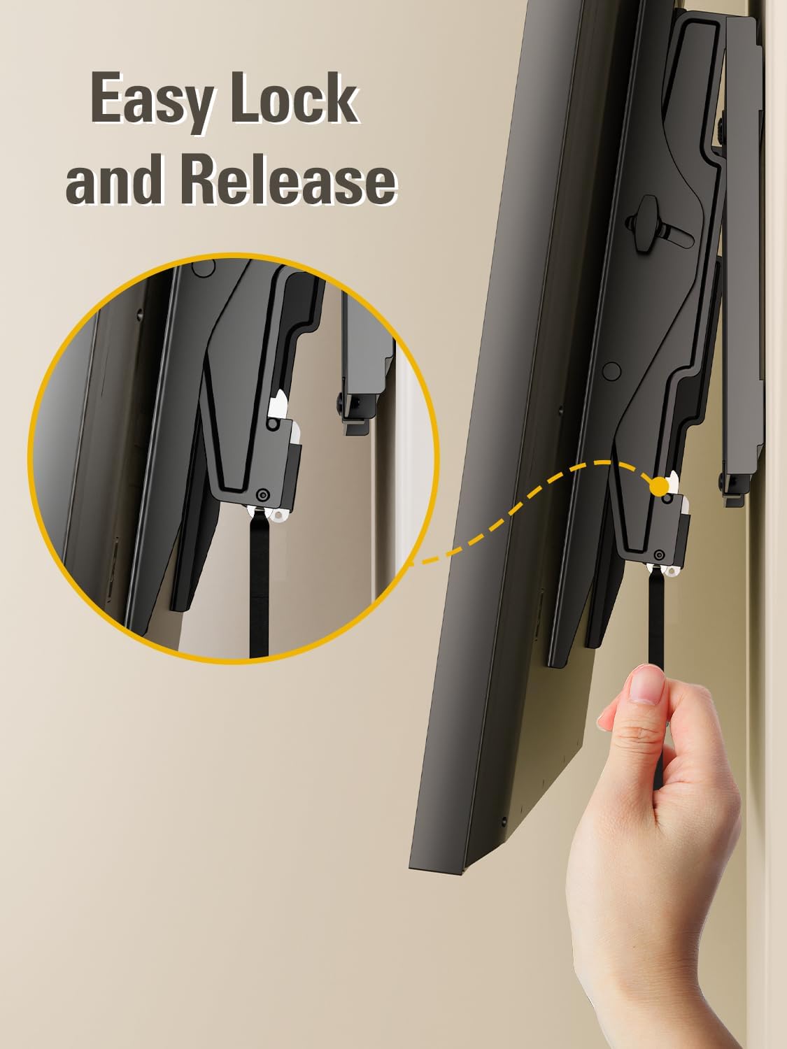 Mounting Dream TV Wall Mount for 42-86 Inch TVs, Tilting Mount with Level Adjustment, Fits Studs, 120 LBS Capacity, MD2263-XLK - Image 8