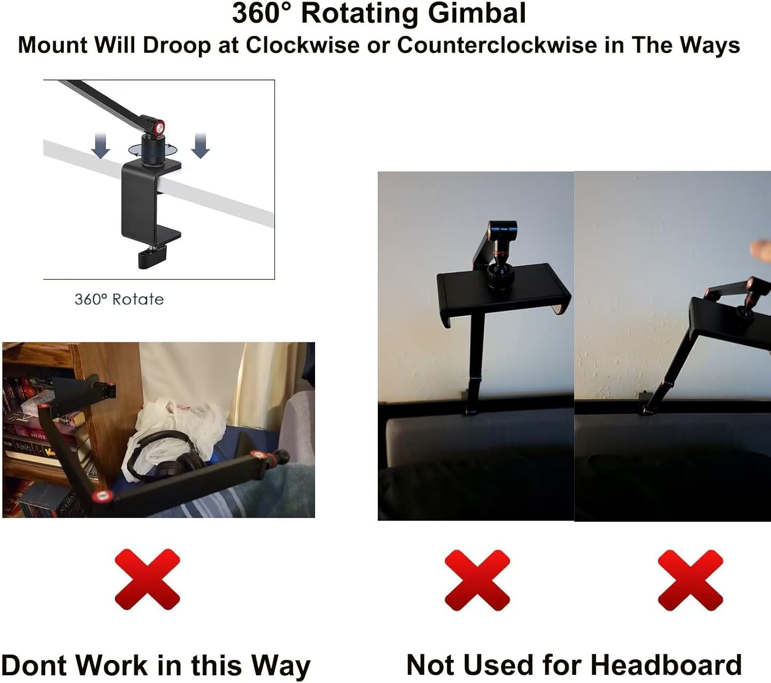 Adjustable Tablet and Monitor Stand Holder 15.6'' 16'' Desk Mount Fits 4.7-16" Devices - Image 2
