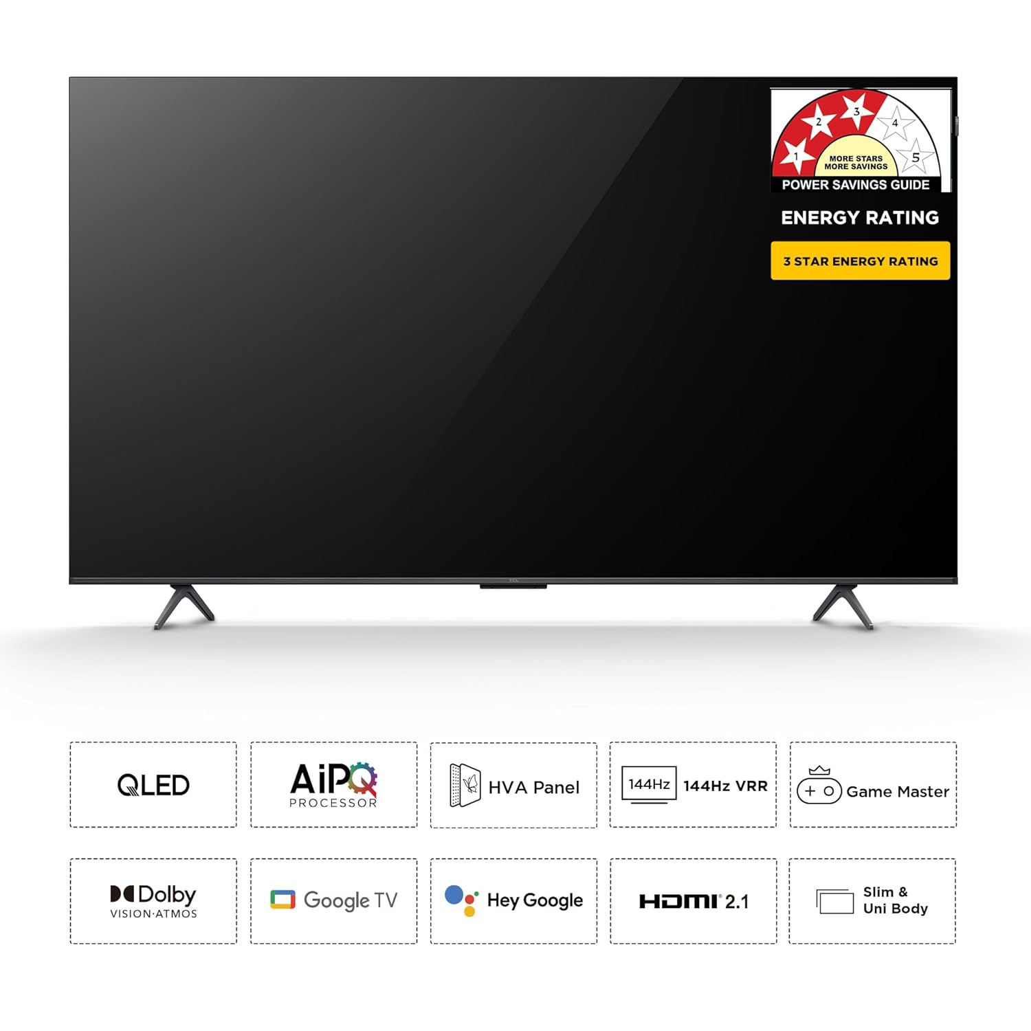 TCL 55 Inch 4K Ultra HD Smart QLED Google TV 55T8C New - Image 2