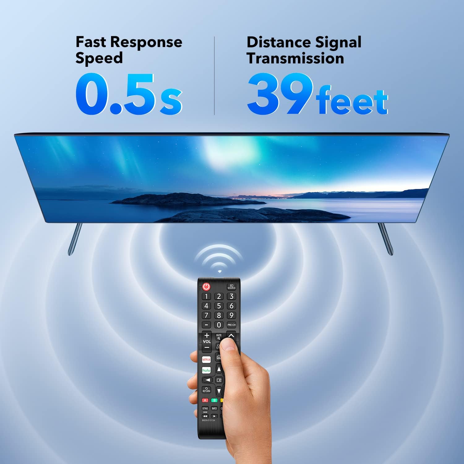 Pack of 2 Universal Samsung TV Remote Control Replacement for Smart LED LCD HDTV 3D - Image 5