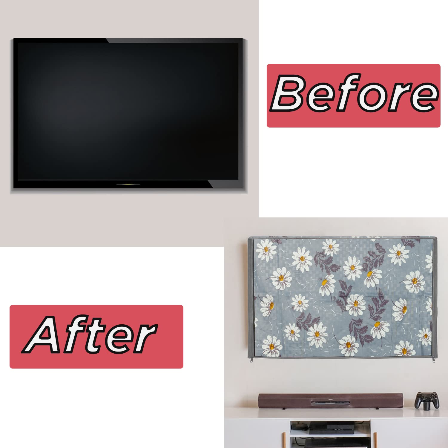 E-Retailer 26 Inch Transparent LCD LED TV Protector Cover Gray, 25.5x17 Inches - Image 9